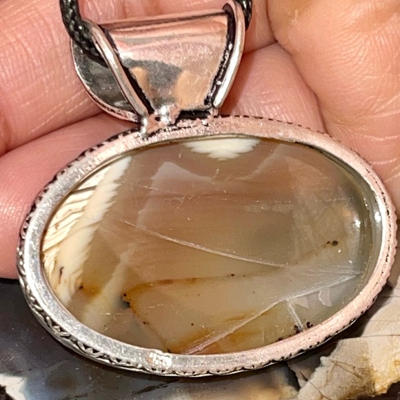 Montana Fire Agate Pendant 1 1/2”x 1 1/2” - Picture 16 of 17